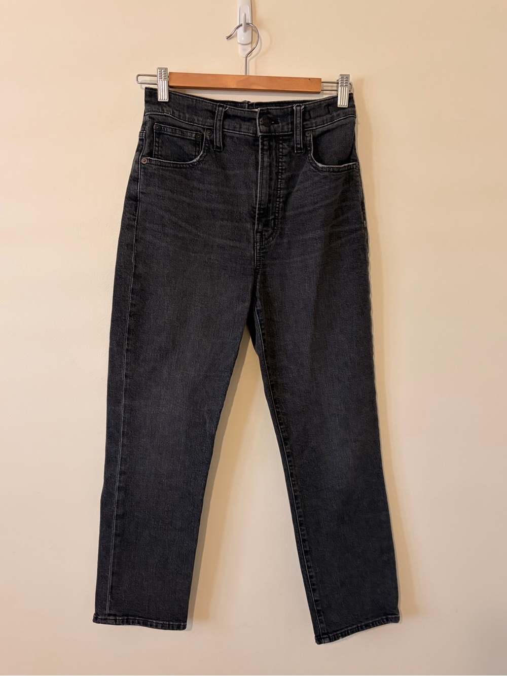 Madewell Perfect Vintage Crop Jean 27 Black Wash